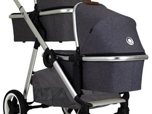 qtus DuetPro Kinderwagen NEW donker grijs